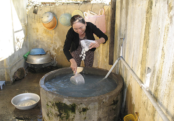 Bể lọc nước giếng khoan kiểu truyền thống