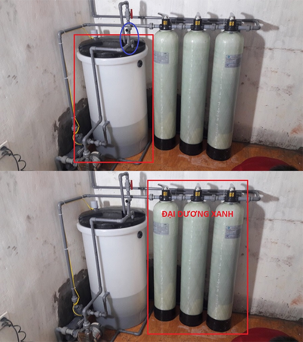 bộ lọc nước giếng khoan kiểu áp lực hiện đại