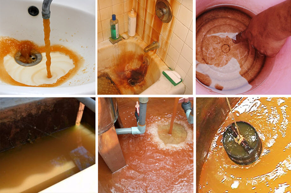 cách xử lý nước giếng khoan bị vàng