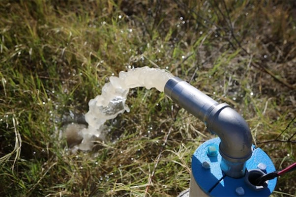 Nước giếng khoan được bơm trực tiếp