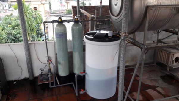 hệ thống xử lý nước giếng khoan bằng phương pháp lọc áp lực