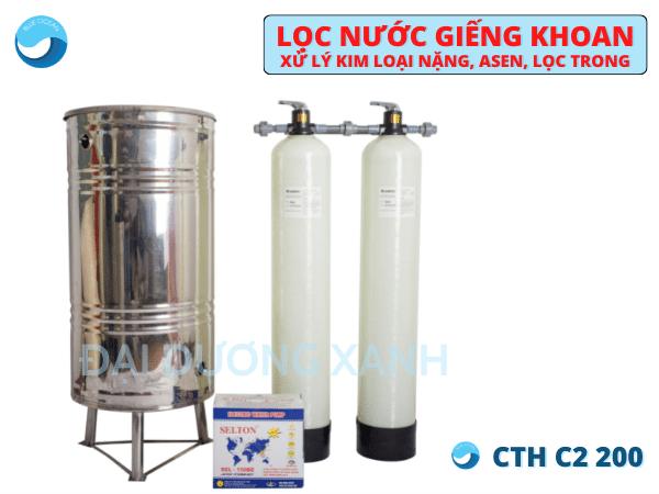 Thiết bị lọc nước giếng khoan có mùi hôi đại dương xanh