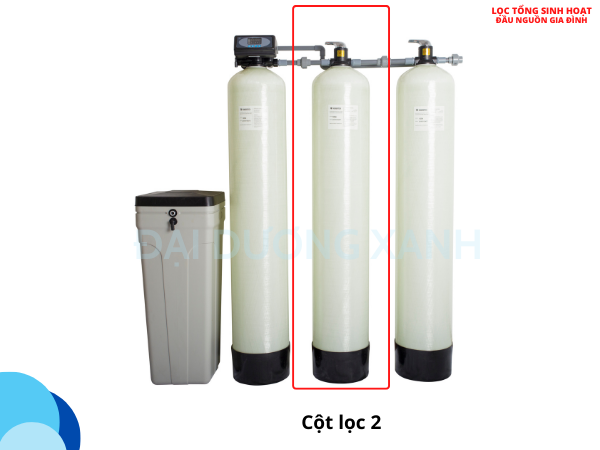 Cột lọc số 2 - lọc tổng đầu nguồn gia đình