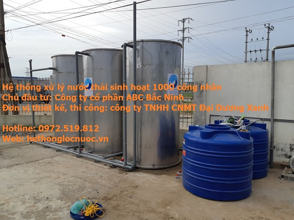 Hệ thống xử lý nước thải tại Nhà máy ABC
