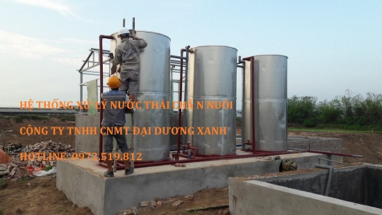 Hệ thống xử lý nước thải chăn nuôi Đại Dương Xanh