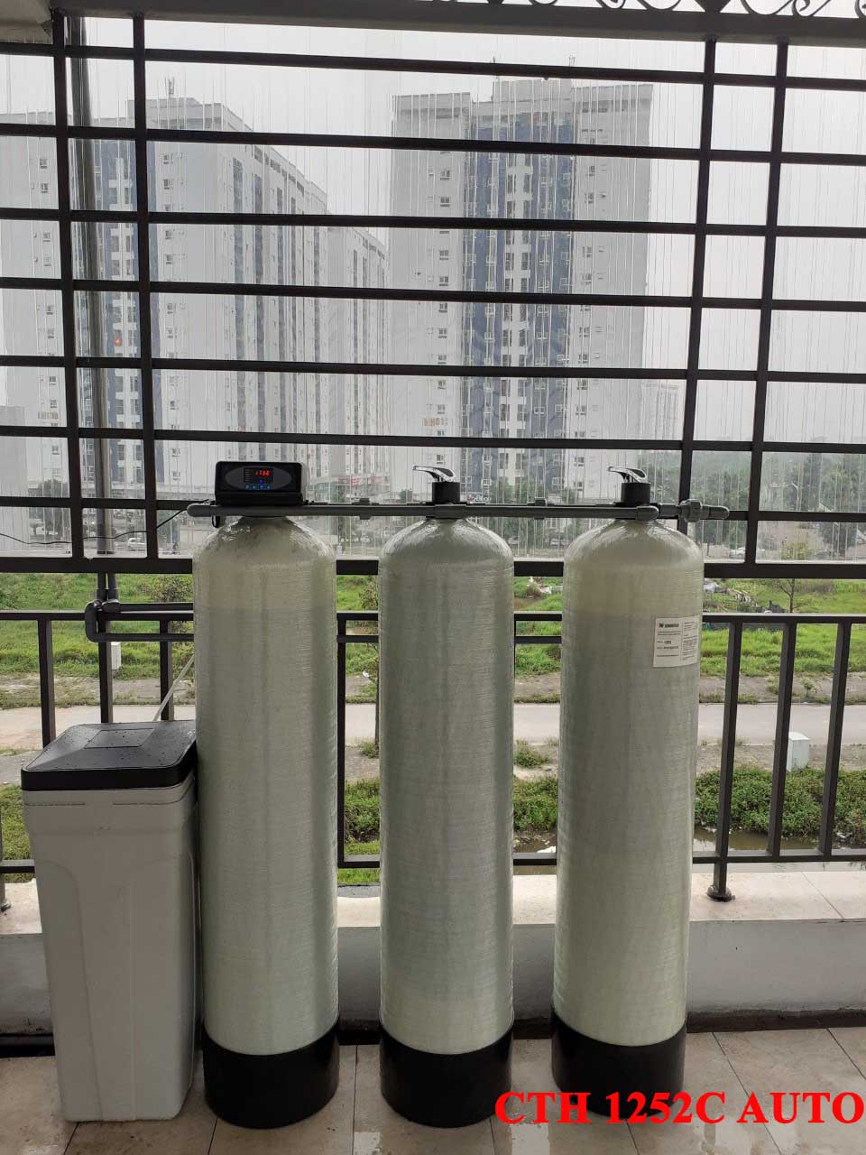 thiết bị lọc nước sinh hoạt đầu nguồn lắp tại nhà khách hàng tại Hà Đông