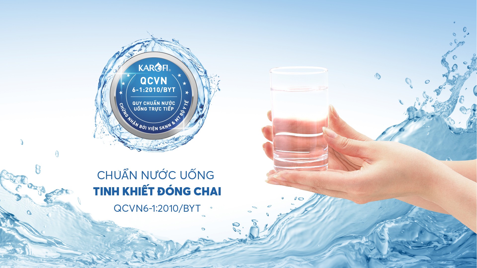 Đạt chuẩn nước uống tinh khiết