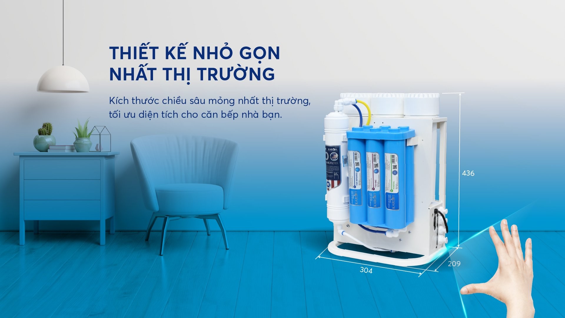 Máy lọc nước Karofi KAQ-U05 HYDROGEN