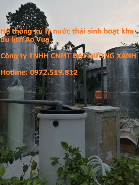 Hệ thống thiết bị xử l&yacute; nước thải khu du lịch nghỉ dưỡng