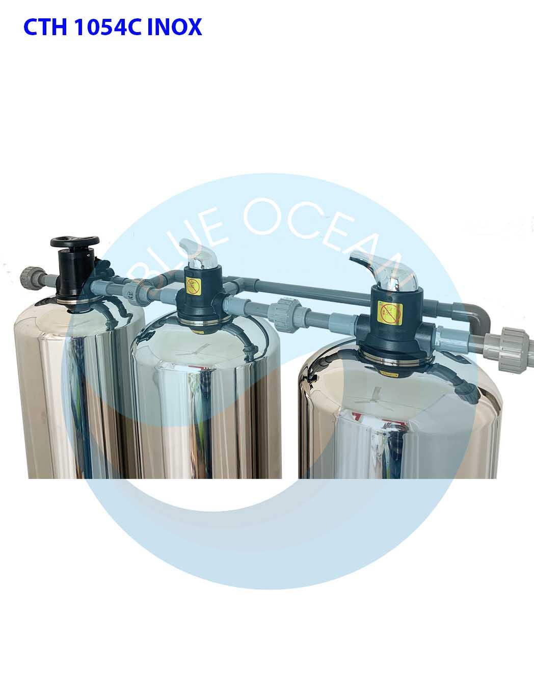 Thiết bị lọc và xử lý nước sinh hoạt tổng đầu nguồn cao cấp CTH 1054C INOX