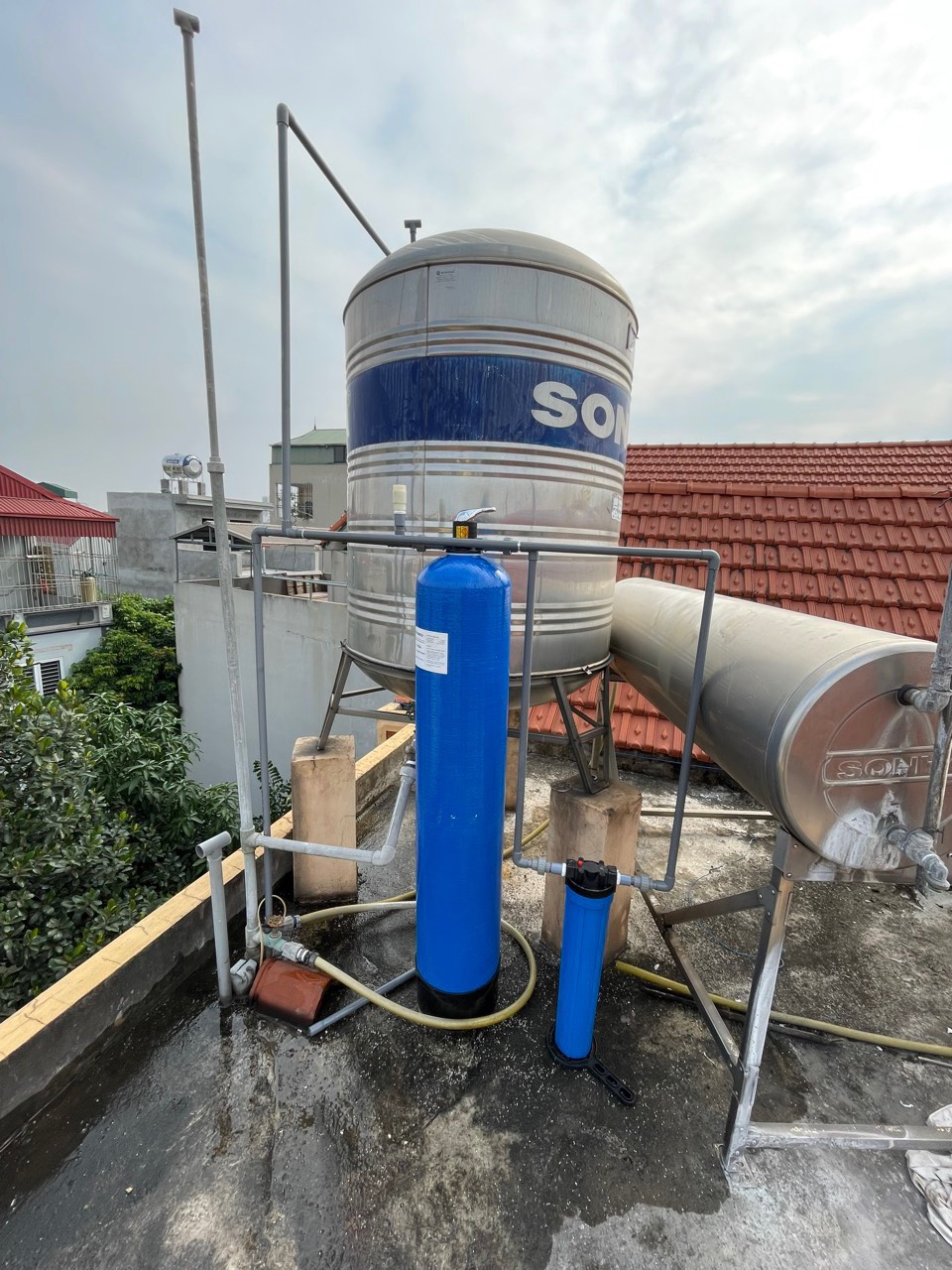 Lắp đặt thực tế bộ lọc tổng đầu nguồn CTH 1054A