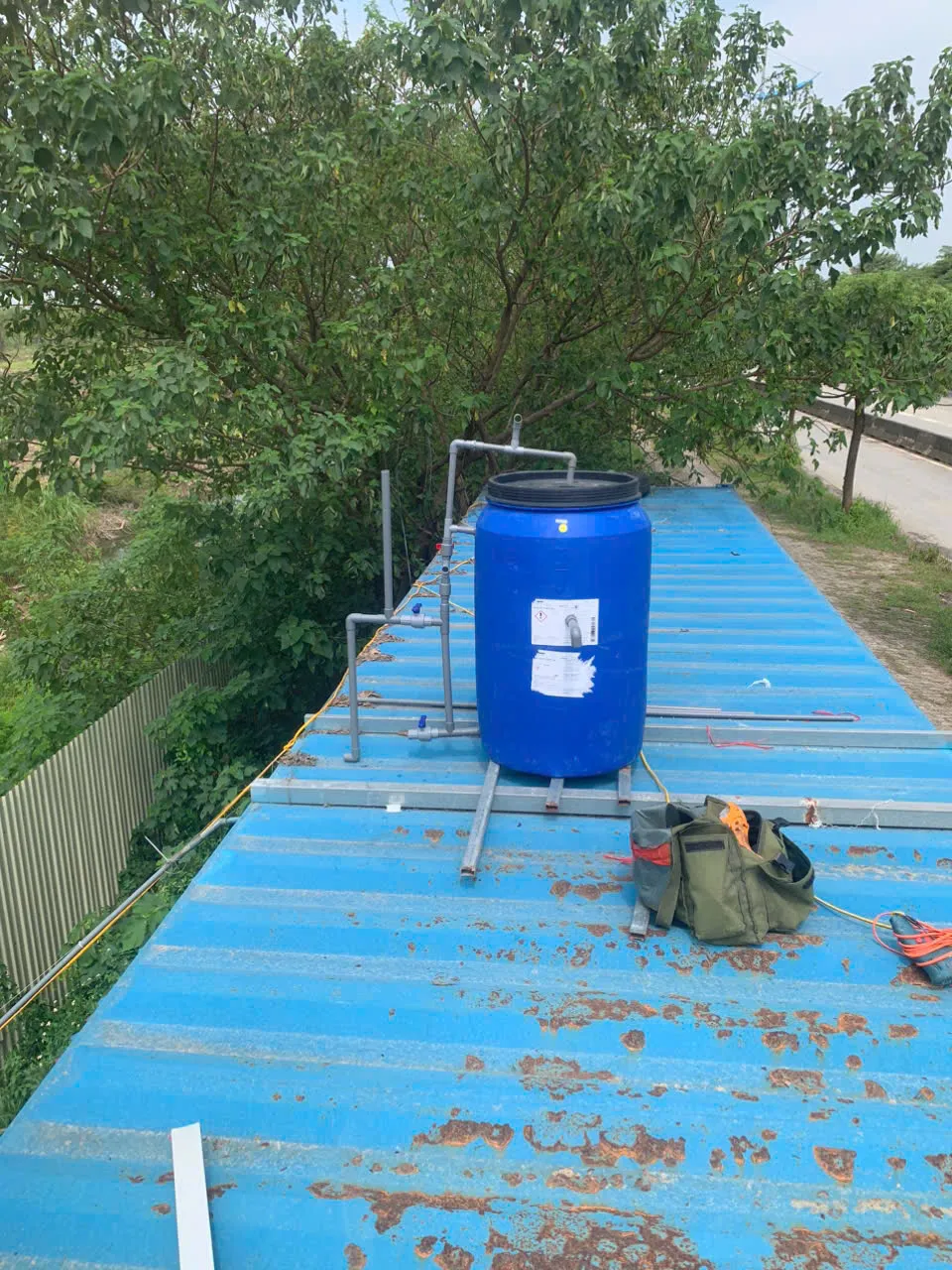 Thiết bị lọc nước giếng khoan gia đình bằng thùng nhựa 200l dạng 2