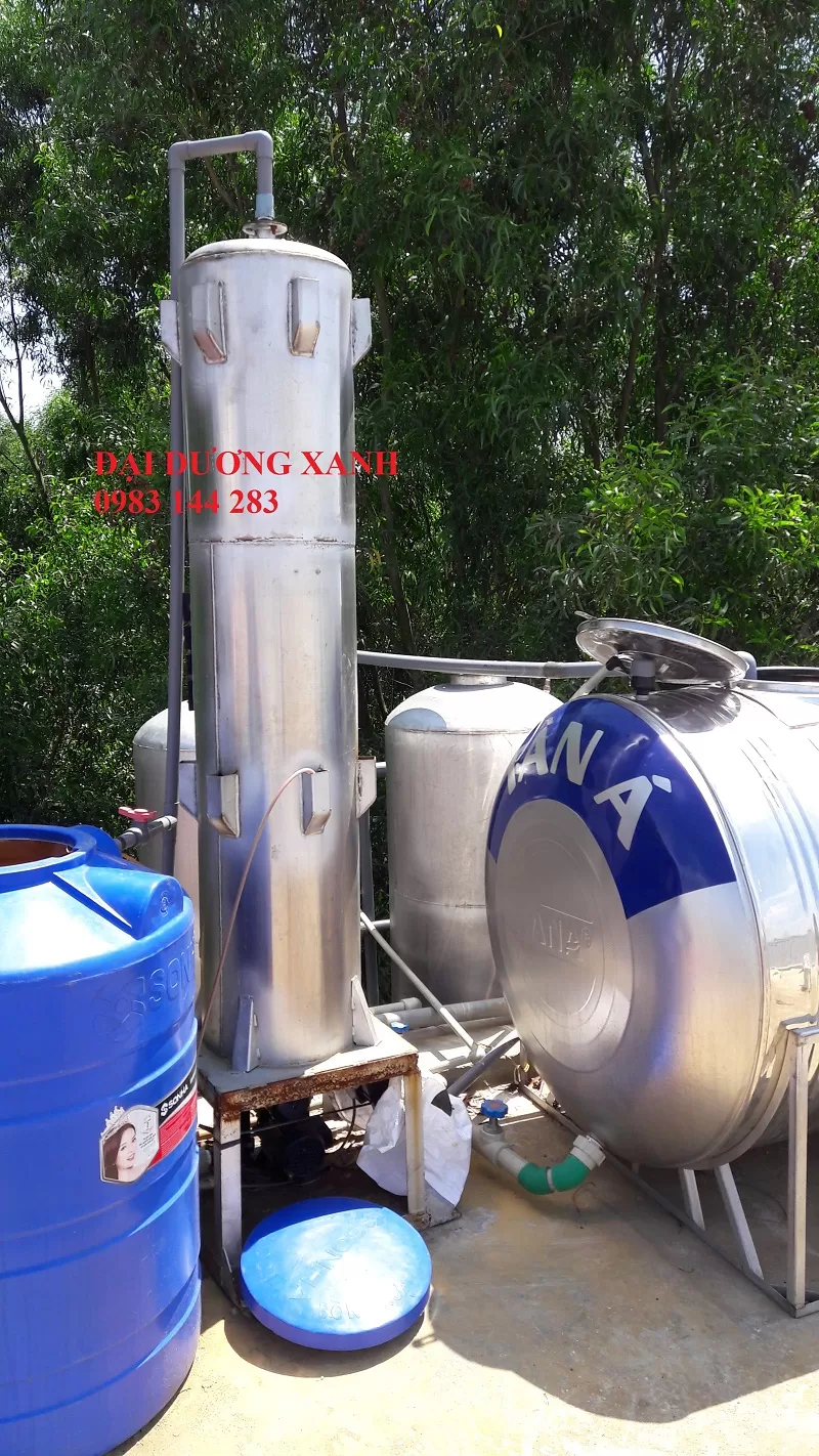 Tháp cao tải nước giếng khoan công nghiệp