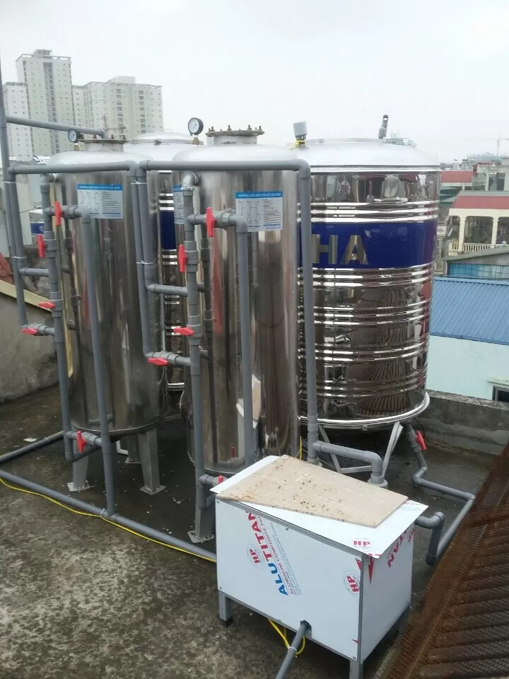Lọc nước giếng khoan công nghiệp công suất 5m3h