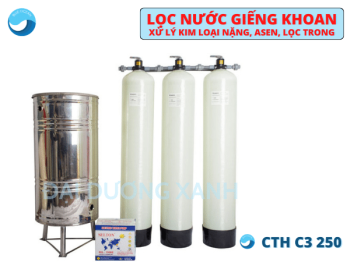 Thiết bị lọc và xử lý nước giếng khoan gia đình CTH-C3-250