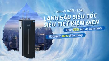 Máy lọc nước RO karofi KAD-L56 Nóng - lạnh 2 vòi